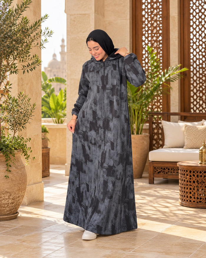 عباية هودي ميلتون قطن مشجرة